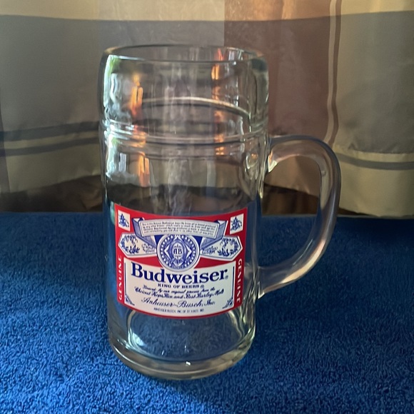BUDWEISER Large Vintage Glass Mug with Logo🍻 - Picture 3 of 7
